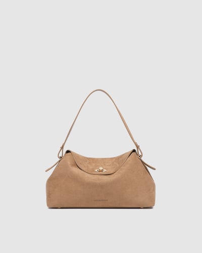 Nicole Handbag  - Suede Honey