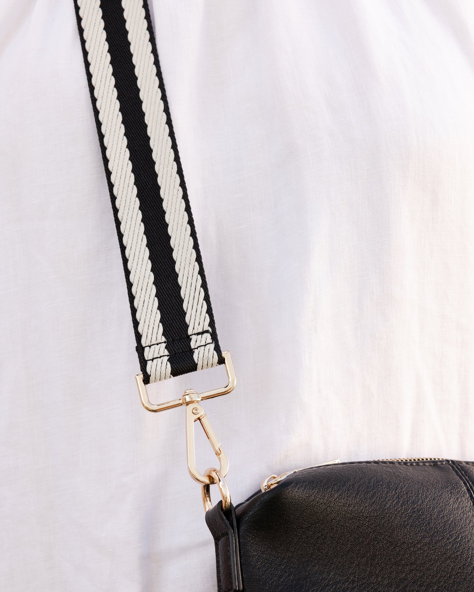 Louenhide Stripe Guitar Strap Black