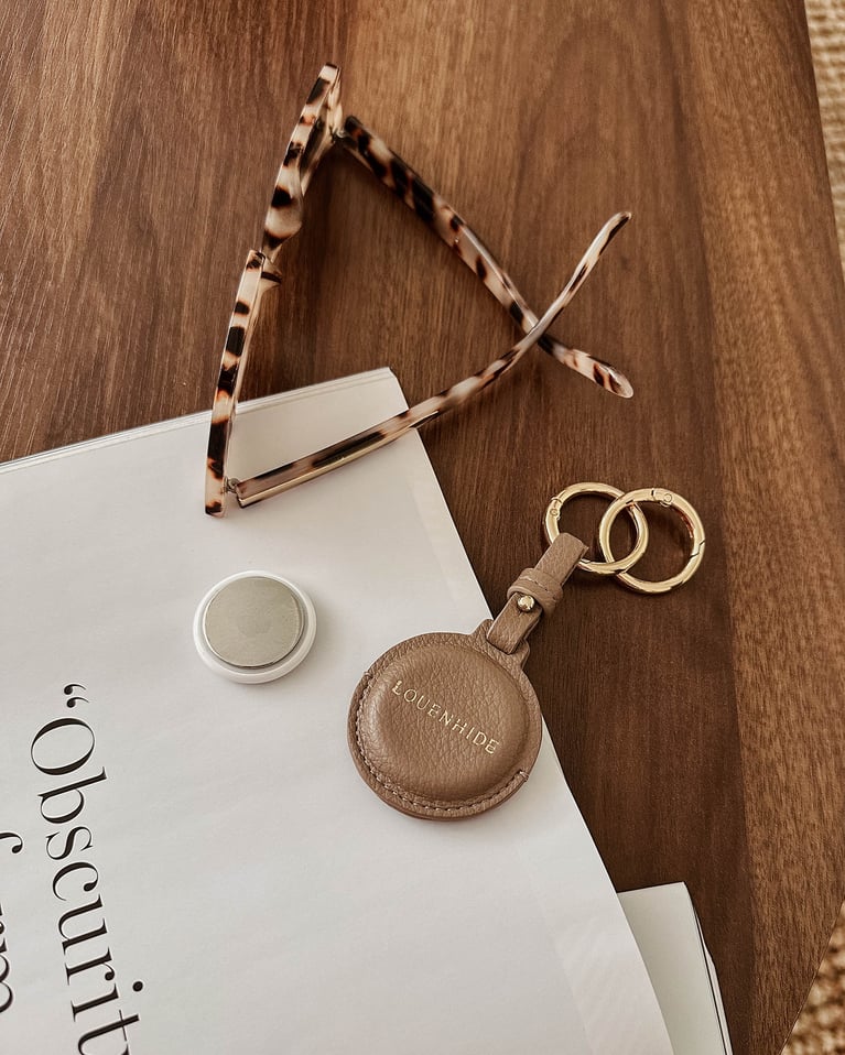 Louenhide Opal Airtag Keyring Mocha
