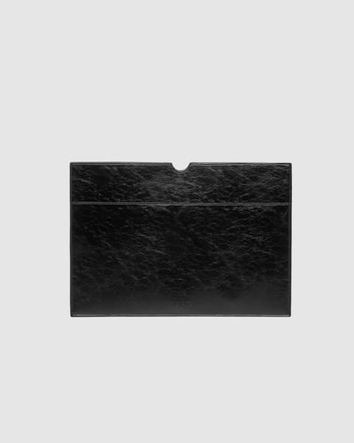 Brooke Laptop Slip - Black Patent - Lifestyle
