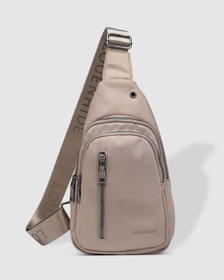 Louenhide Boyd Nylon Sling Bag Beige