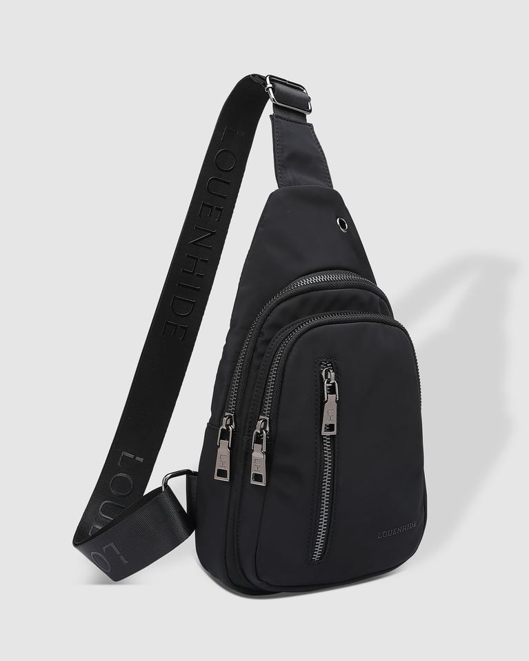Louenhide Boyd Nylon Sling Bag Black