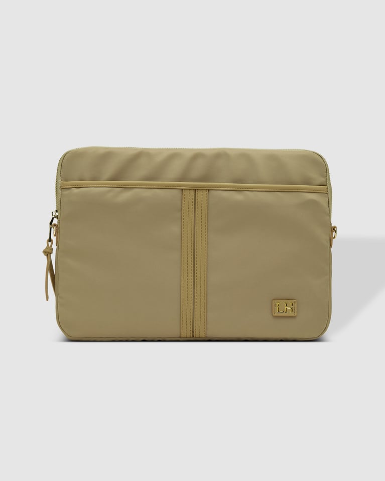 Louenhide Lina Nylon Laptop Sleeve Beige
