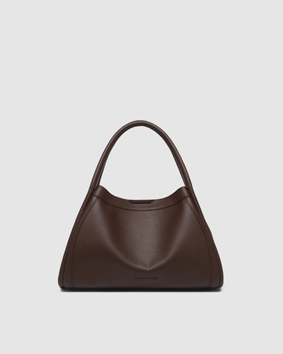 Mini Sutton Shoulder Bag   - Chocolate