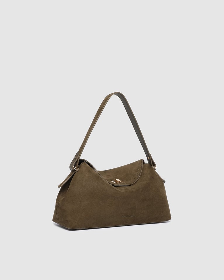 Louenhide Nicole Handbag  Suede Olive