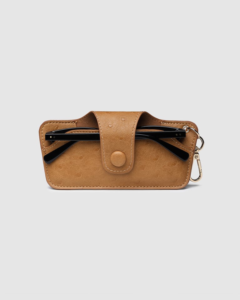 Louenhide Skittle Sunglass Case Ostrich Nutmeg