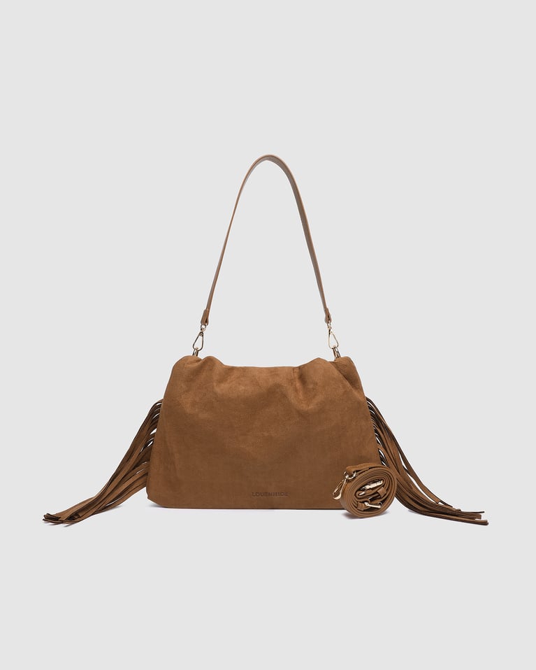 Louenhide Reese Shoulder Bag Suede Tan