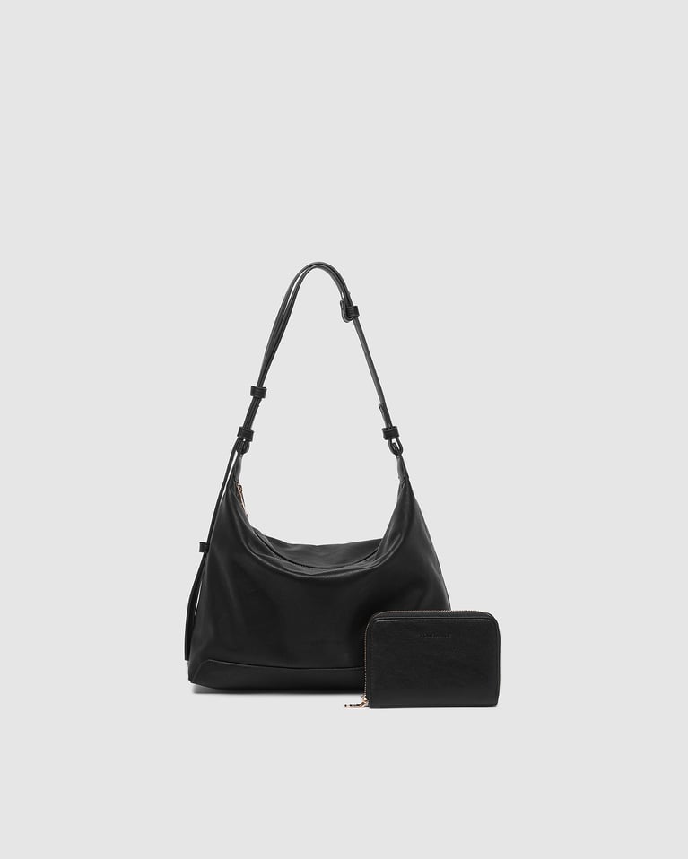 Louenhide Helena & Eden Saddle Wallet Set Black