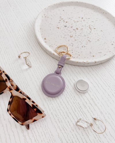 Opal Airtag Keyring - Lilac - Lifestyle