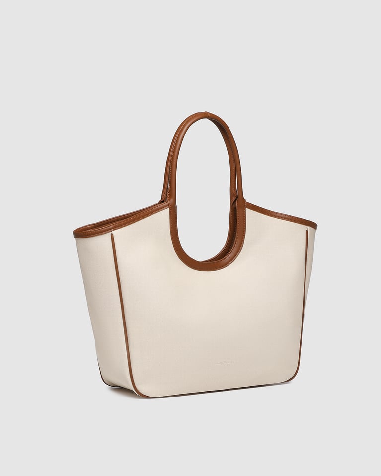 Louenhide Alexandra Tote Bag Canvas Tan