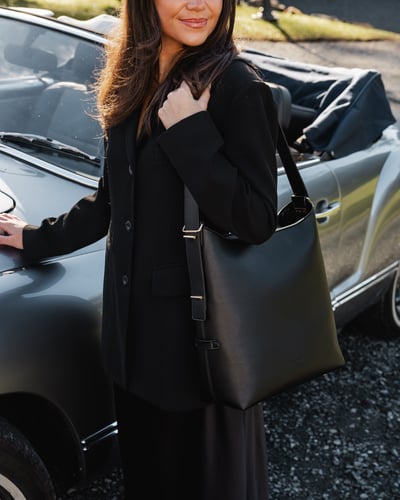 Audrey Shoulder Bag - Black - Lifestyle