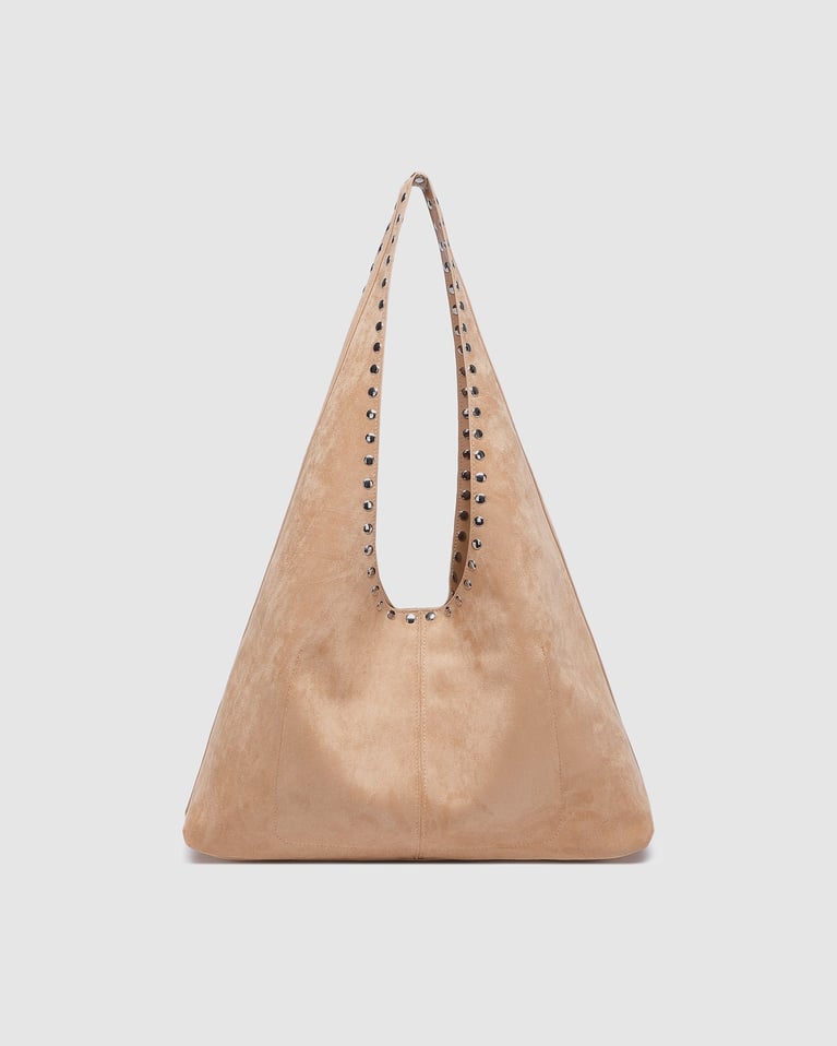 Louenhide Hailey Suede Shoulder Bag   Blonde