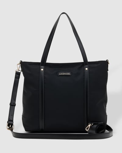 Nora Nylon Travel Tote - Black