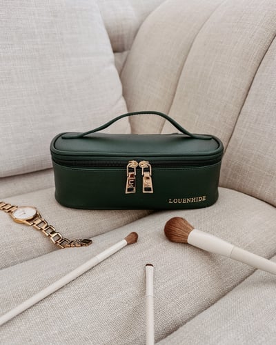 Fifi Cosmetic Case - Forest Green - Lifestyle