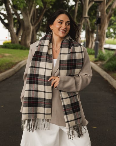 Essex Scarf - Charcoal - Lifestyle