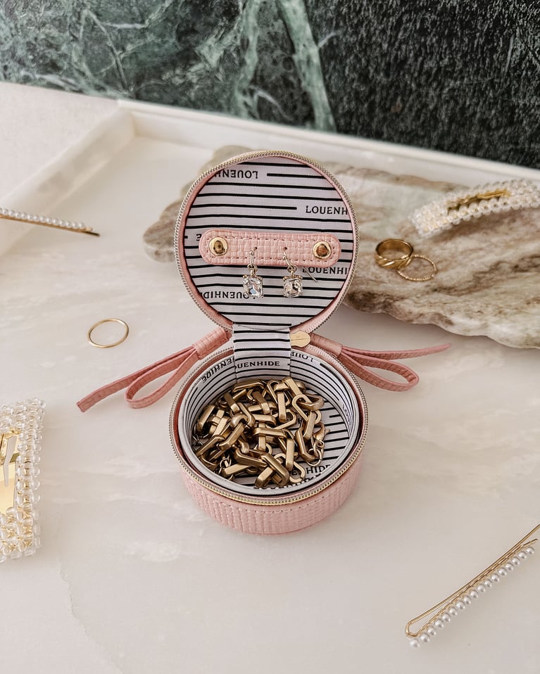 Louenhide Sofia Jewelry Case Pale Pink