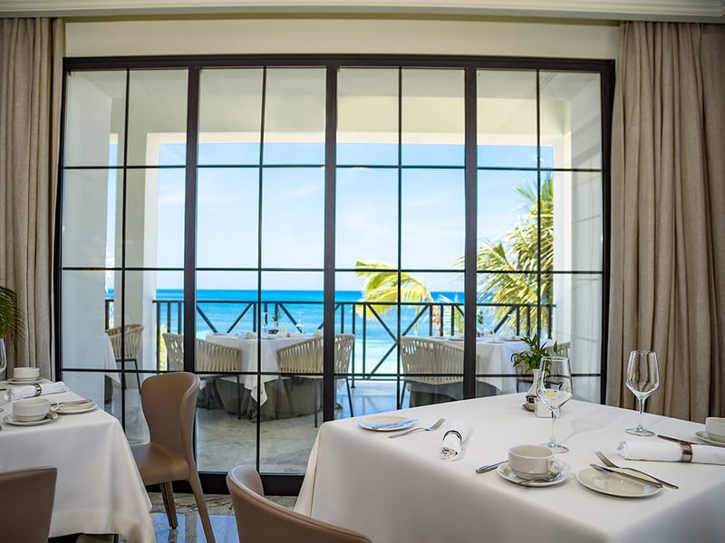Zenith, the Elegant International French Twist Cuisine restaurant at Excellence Oyster Bay