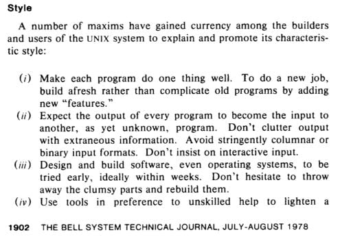 Bringing the Unix Philosophy to the 21st Century - Brazil's Blog