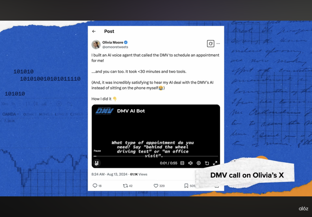 喝点 VC｜a16z 合伙人：语音交互将成为 AI 应用公司最强大的突破口之一，巨头们在 B2C 市场已落后太多