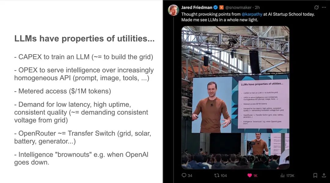 YC AI 创业营第一天，Andrej Karpathy 的演讲刷屏了