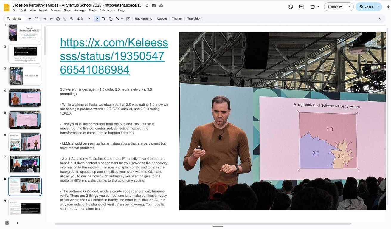 Andrej Karpathy 谈软件 3.0：AI 时代的软件