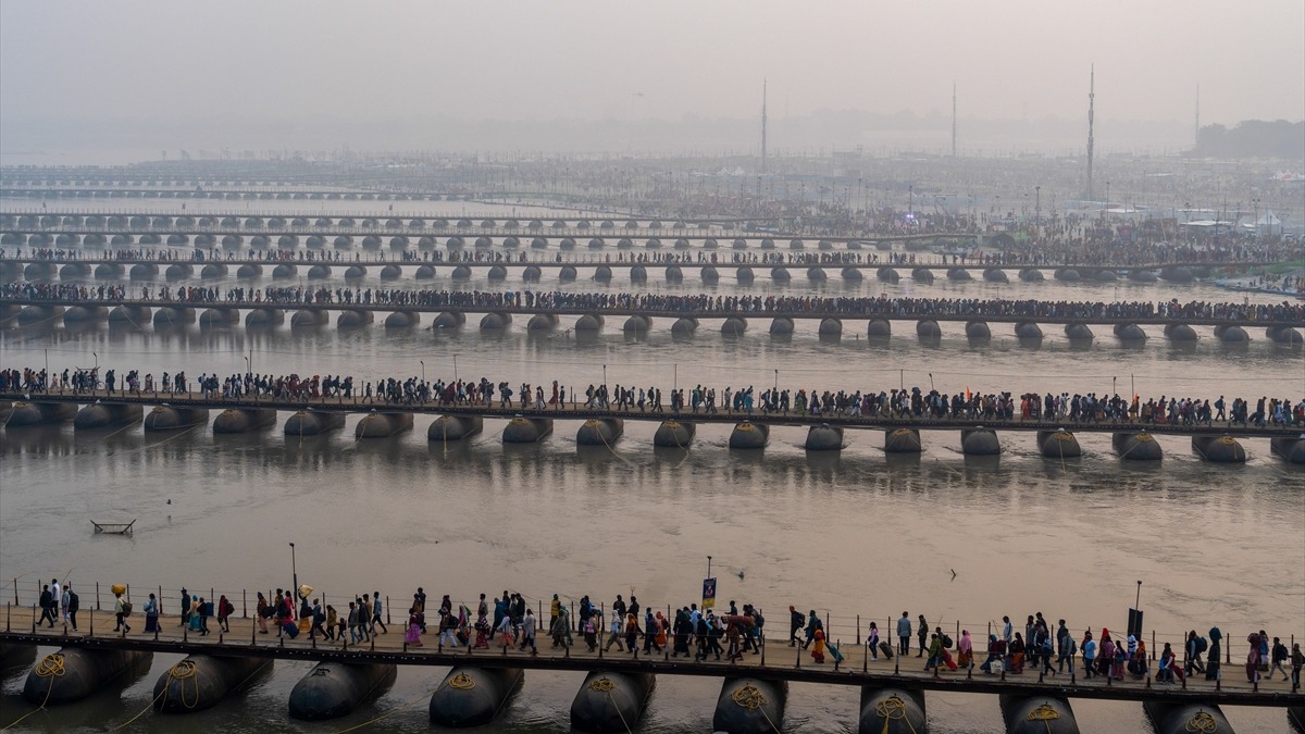 Kumb Mela festivali. Fotoğraf: AA