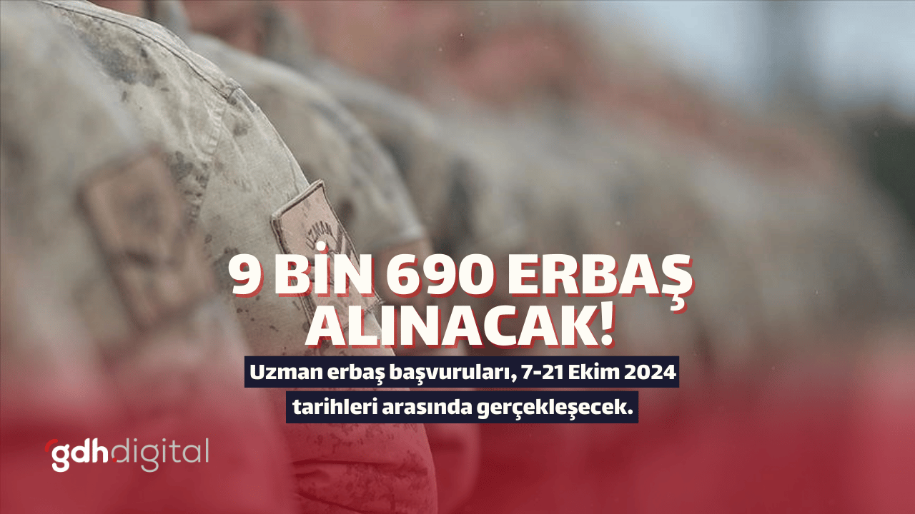 Jandarma 9 bin 690 sözleşmeli uzman erbaş alıyor!