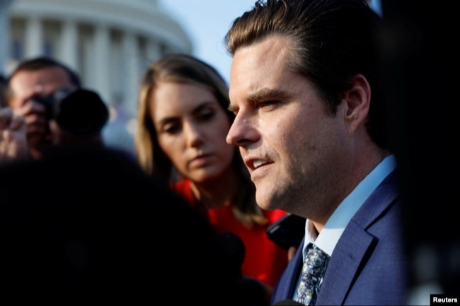Trump'ın Temsilciler Meclisi'ndeki en sadık müttefiklerinden olan ve aşırı sağcı kanadın liderliğini yapan Florida temsilcisi Matt Gaetz