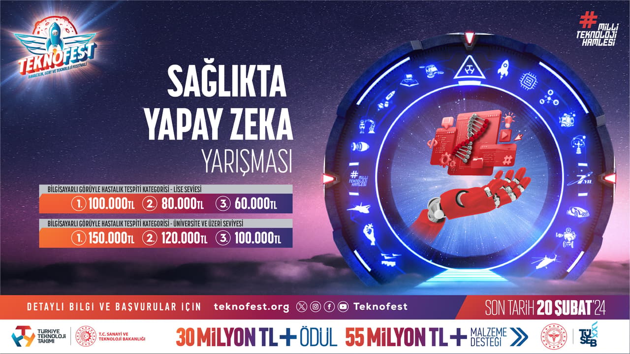 Sağlıkta Yapay Zeka Yarışması için başvurular devam ediyor