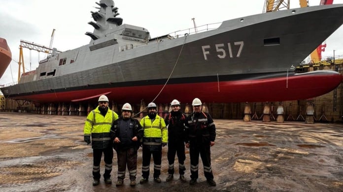 MİLGEM’in 7. Gemisi TCG İZMİT denize inmeye hazırlanıyor