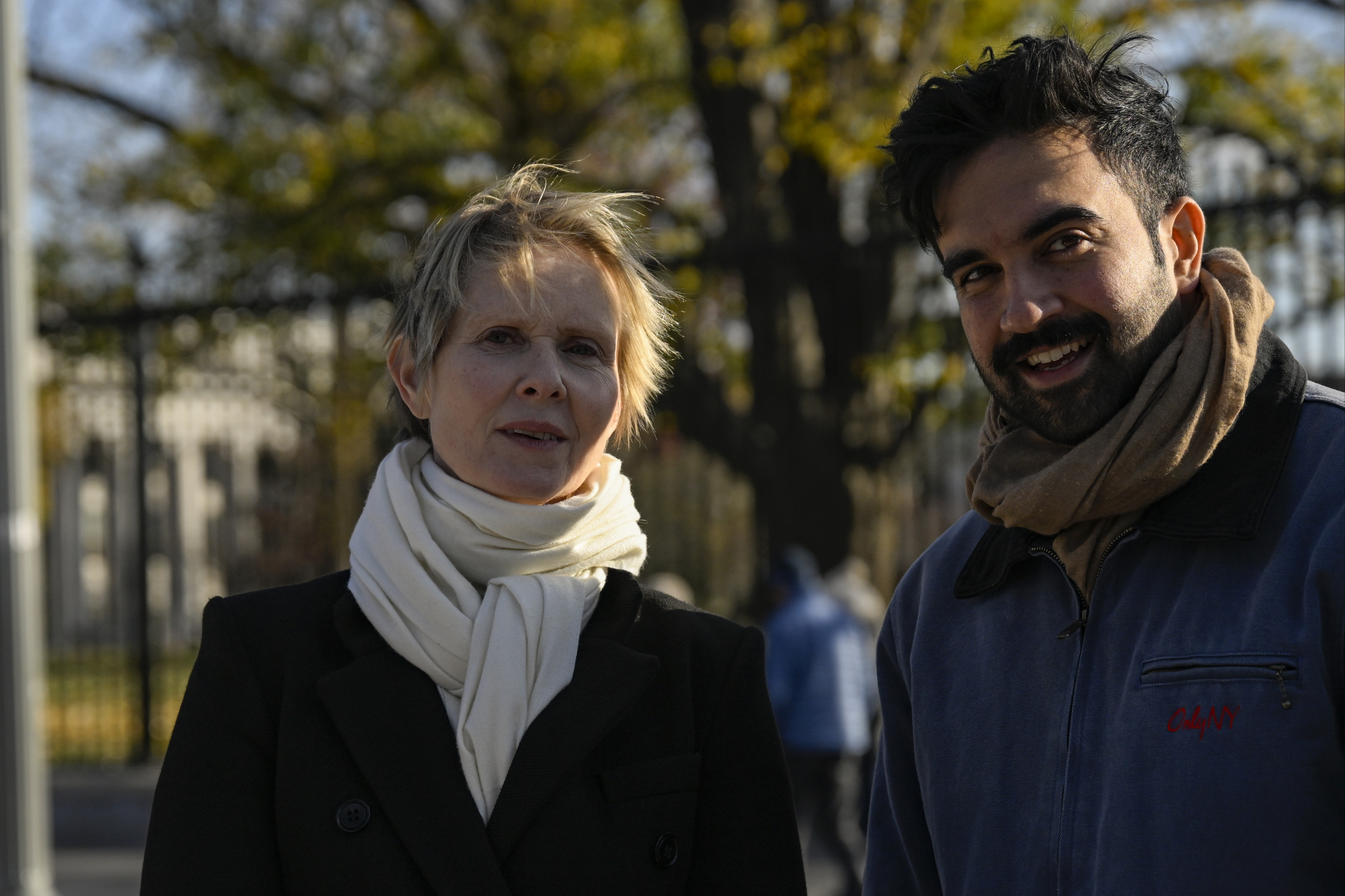 Amerikalı oyuncu Cynthia Nixon ve New York eyalet Temsilciler Meclisi Üyesi Zohran Mamdani