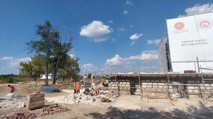 Edirne Sarayı'nın ihya çalışmaları sürüyor