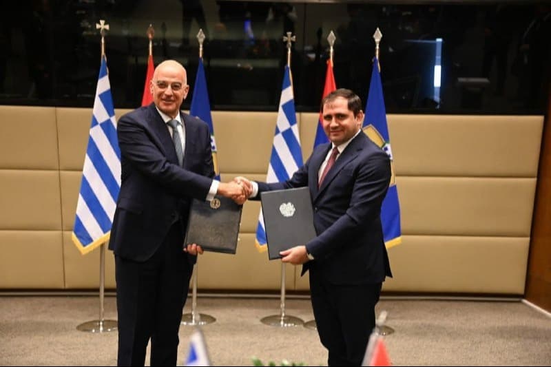Ermenistan ve Yunanistan arasında askeri ve teknik alanda işbirliği anlaşması imzalandı