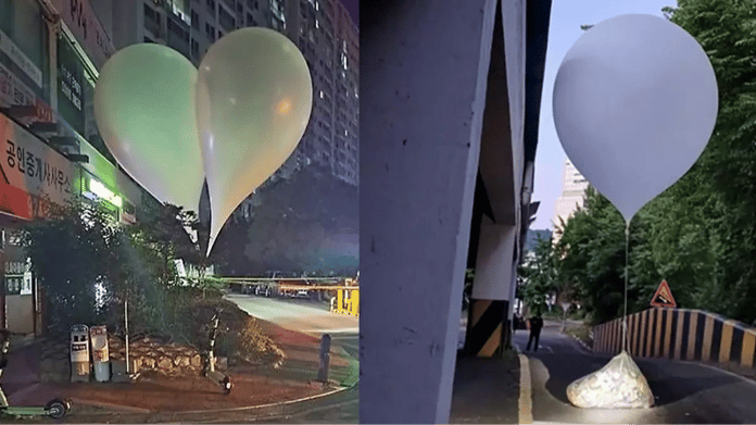 Kuzey Kore, Güney Kore'ye 310 çöp balonu balonu daha gönderdi