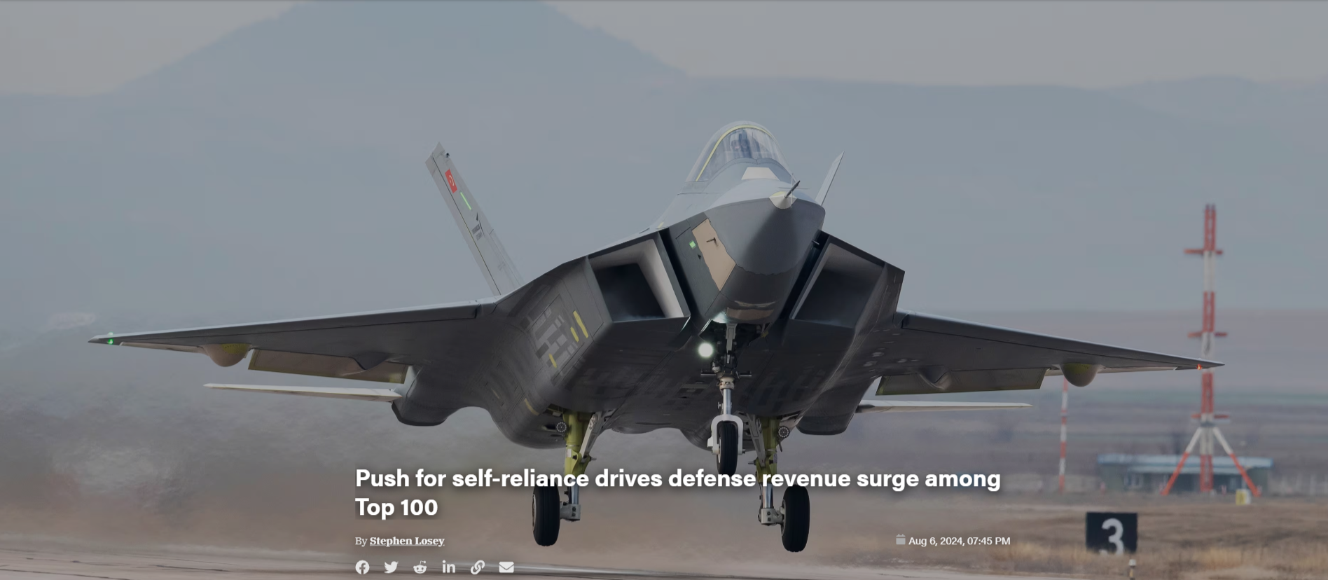 Defense News, KAAN'ı kapağına taşıdı; Türk savunma sanayiini övdü