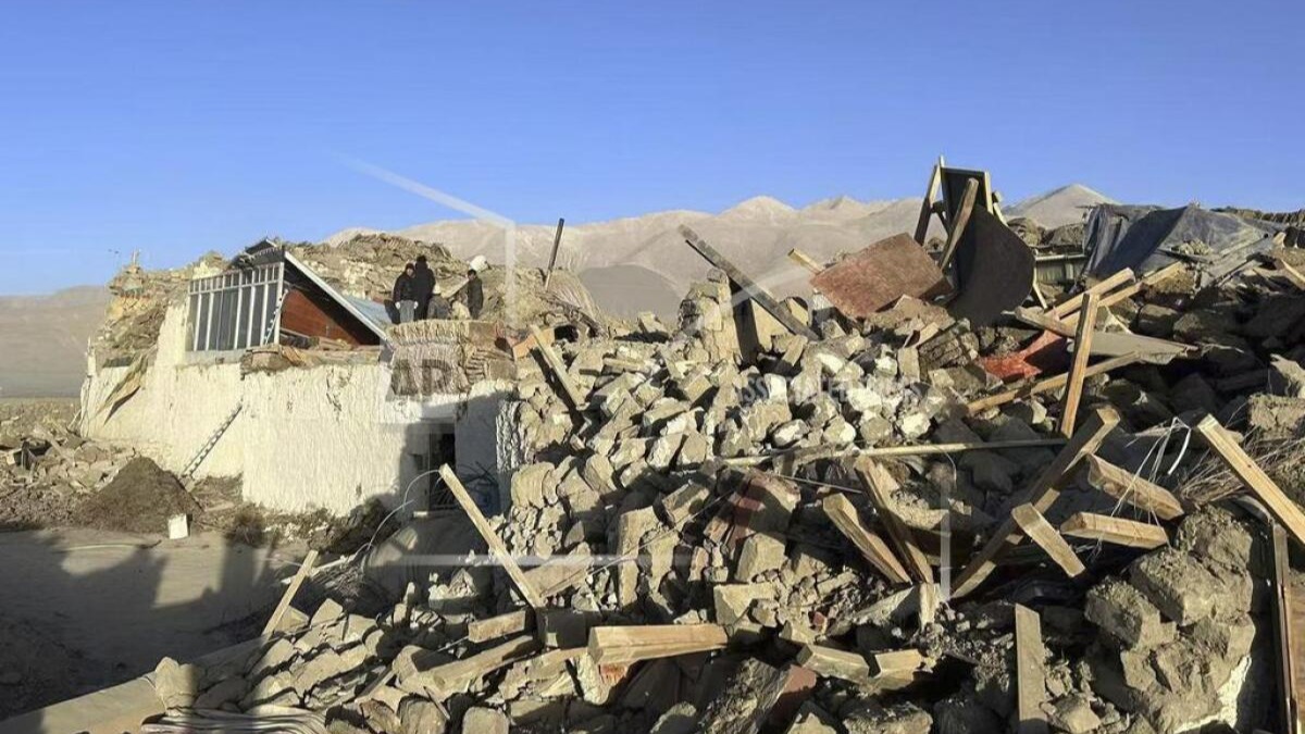 Tibet depremi. Fotoğraf: AP