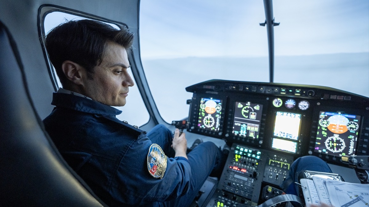 Pilotlar simülatör odasında. Fotoğraf: AA