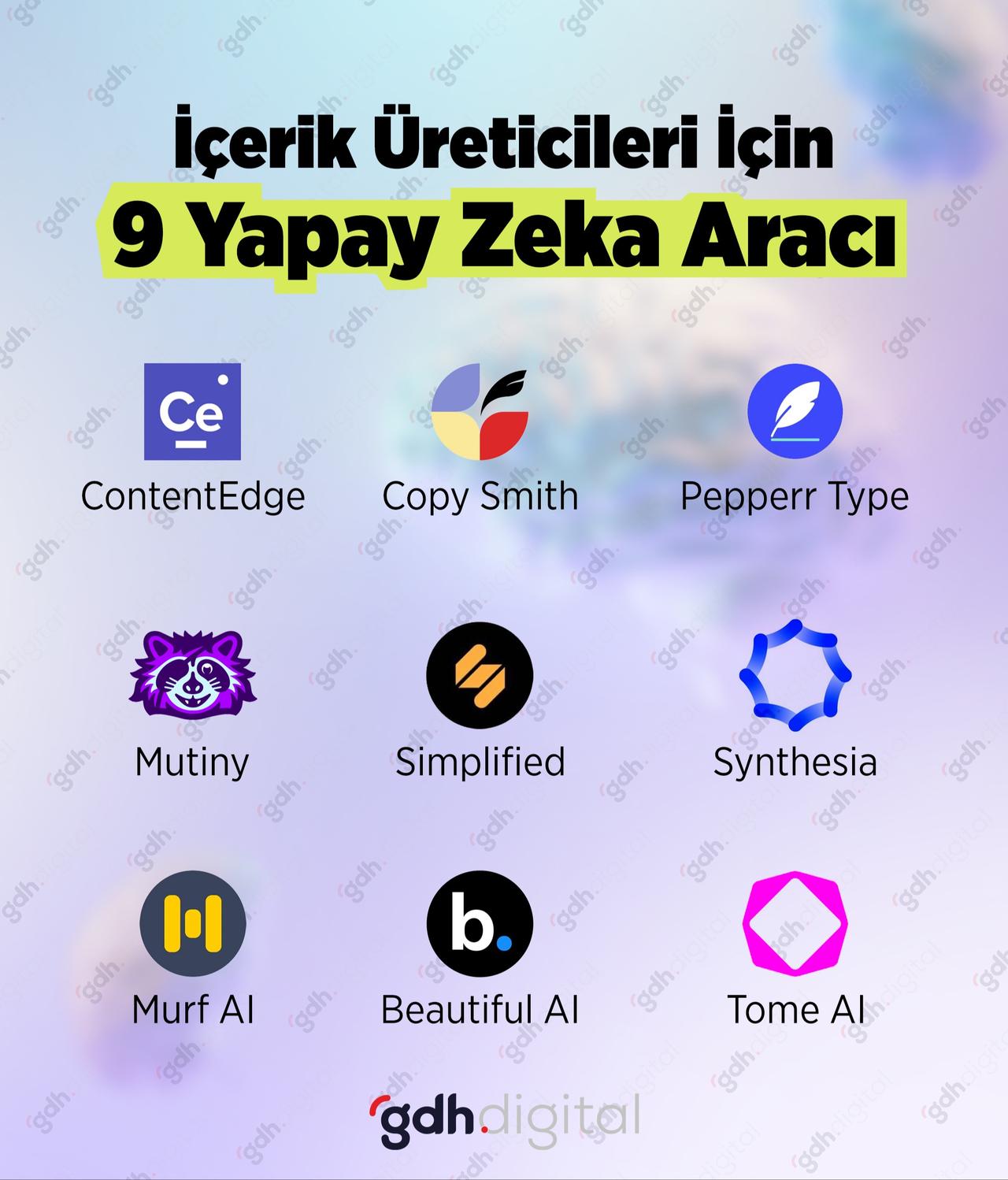 İçerik üreticileri için yapay zeka araçları