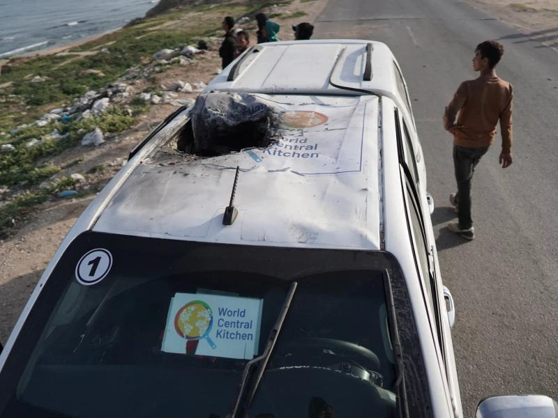 İsrail ordusu yardım çalışanlarını kasten hedef aldı. (AFP)<br>