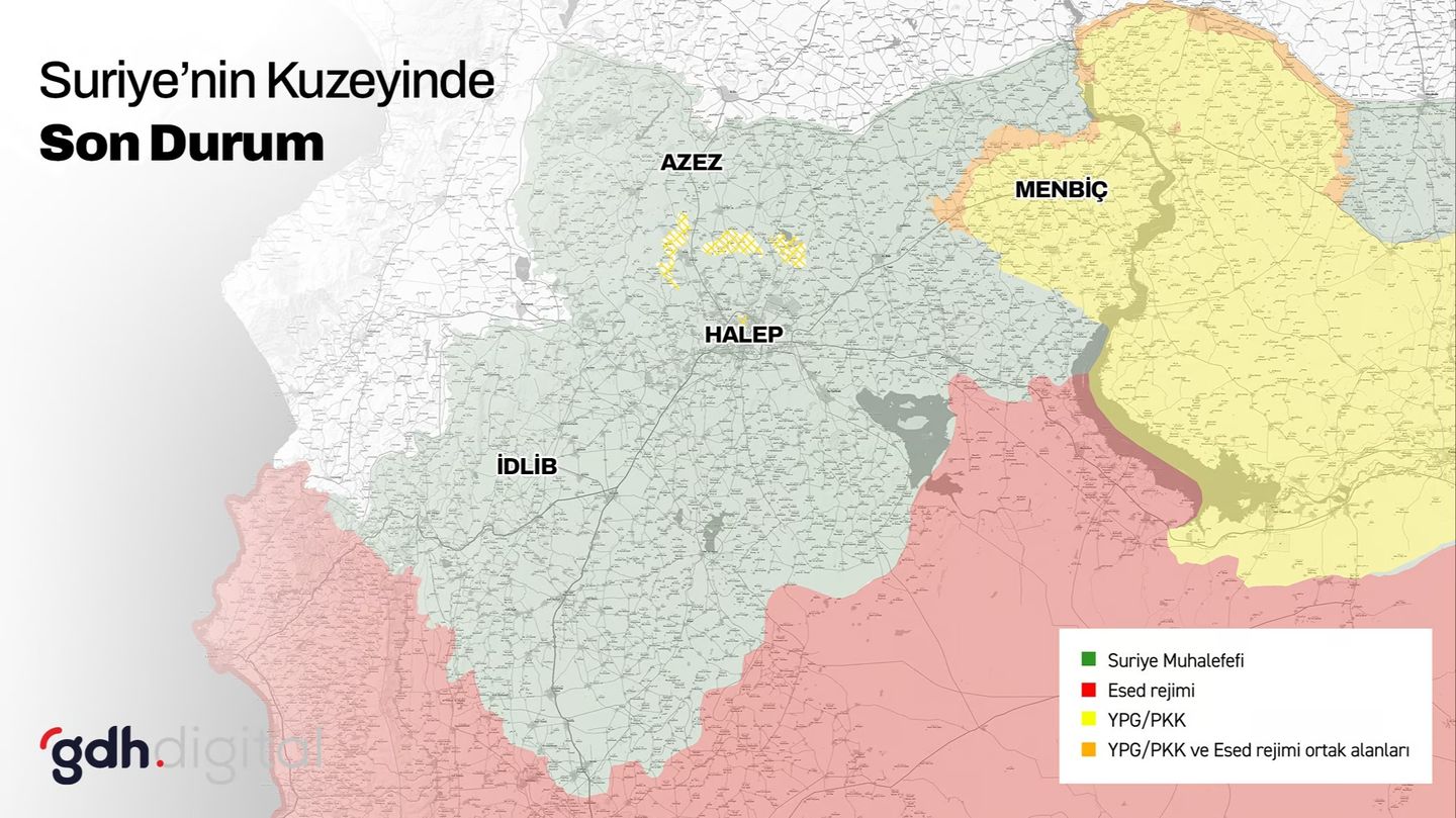 Suriye'de neler oluyor, neden savaş çıktı? İşte Suriye'de son durum haritası