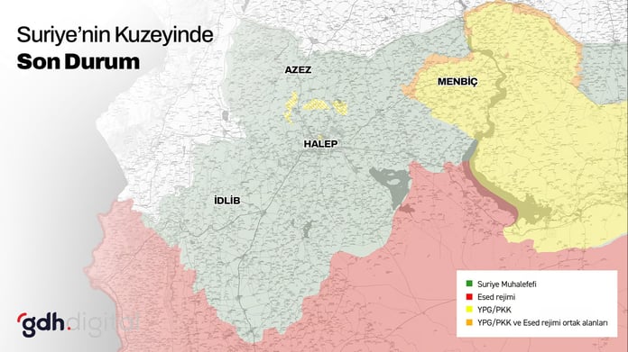 Suriye'de neler oluyor, neden savaş çıktı? İşte Suriye'de son durum haritası