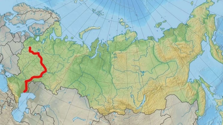Rusya'nın yeni tahıl rotasındaki en büyük ticaret yolunu Hazar Denizi'ne dökülen Volga Nehri oluşturuyor. 