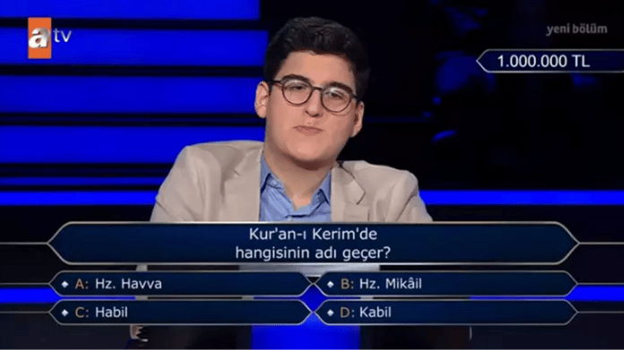 Kim Milyoner Olmak İster’de 1 milyonluk soru heyecanı! Kim Milyoner Olmak İster milyonluk soru cevabı nedir?