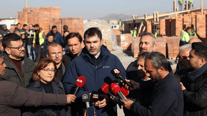 Bakan Kurum Gaziantep'te incelemelerde bulundu