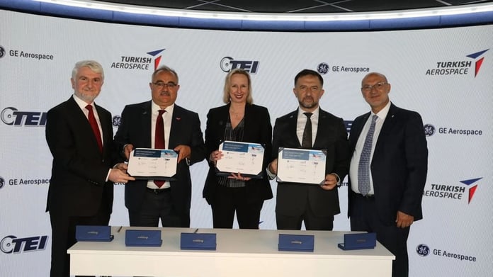 TUSAŞ, TEI ve GE Aerospace, HÜRJET'te iş birliği için Mutabakat Anlaşması imzaladı