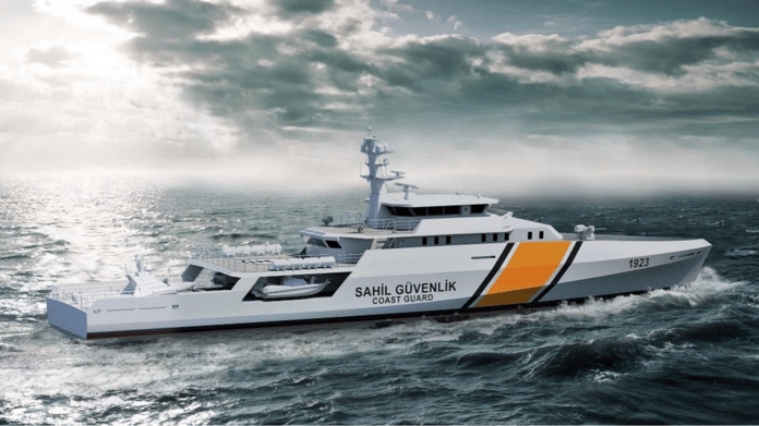 Türkiye’nin yeni Milli Sahil Güvenlik Gemisi yolda