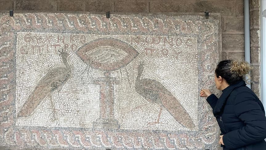 Konya'daki taban mozaikleri özenle korunuyor