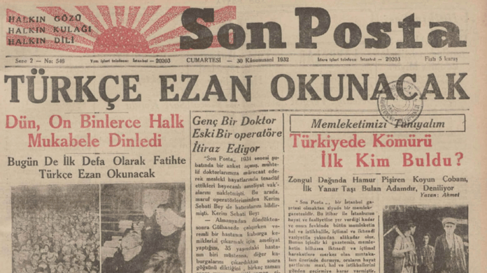 CHP ve Demokrat Parti ekseninde yaşanan Türkçe ezan tartışmaları