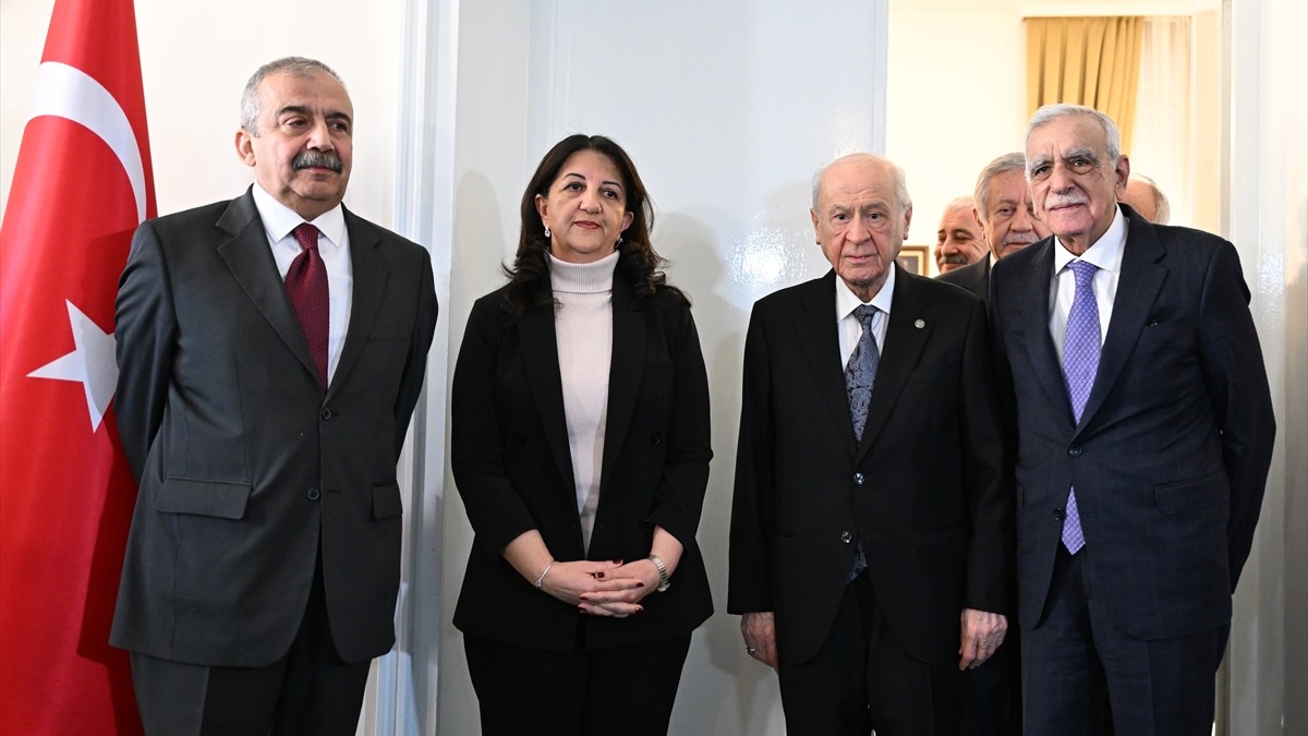 DEM - Bahçeli görüşmesi. Fotoğraf: AA