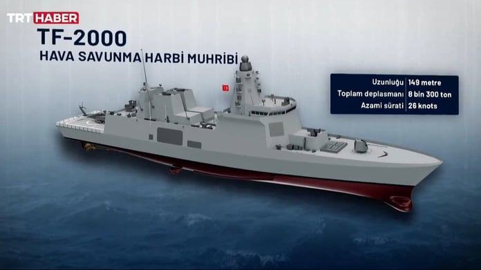 TF-2000 Hava Savunma Muhribinin inşası başlıyor